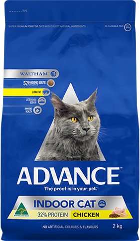 Advance Cat Indoor 2kg-Cat Food & Treats-Ascot Saddlery