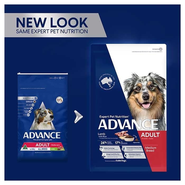 Advance Dog Adult Lamb & Rice All Breed 15kg-Dog Food-Ascot Saddlery
