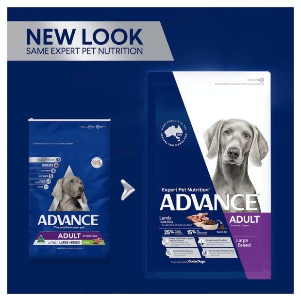 Advance Dog Adult Lamb & Rice Large Breed 15kg-Dog Food-Ascot Saddlery