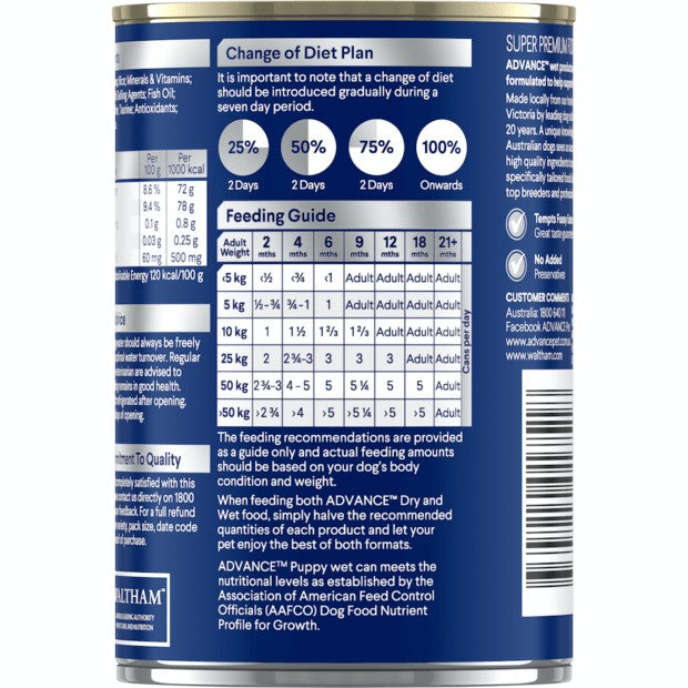 Advance Dog Can Puppy Chicken+ 700gm-Dog Food-Ascot Saddlery