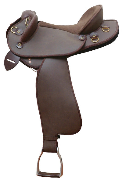 Ammo Pro Half Breed Saddle Brown-SADDLES: Stock & Western Saddles-Ascot Saddlery