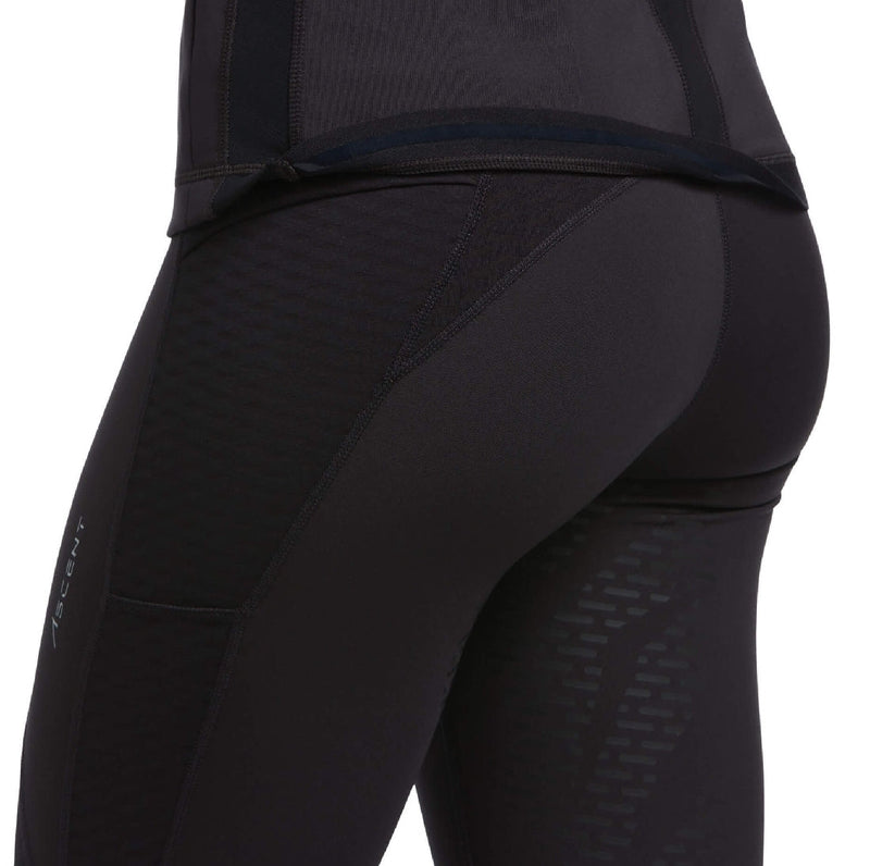 Ariat Ascent Full Zip Sweatshirt Black Ladies-CLOTHING: Clothing Ladies-Ascot Saddlery