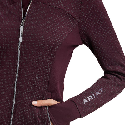 Ariat Sweartshirt Lumina W23 Mulberry Ladies-CLOTHING: Clothing Ladies-Ascot Saddlery