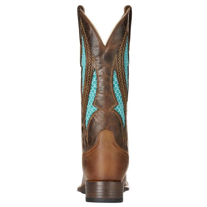 Ariat Western Boots Venttek Ultra Distressed Brown & Silly Brown Ladies-FOOTWEAR: Western & Roper Boots-Ascot Saddlery