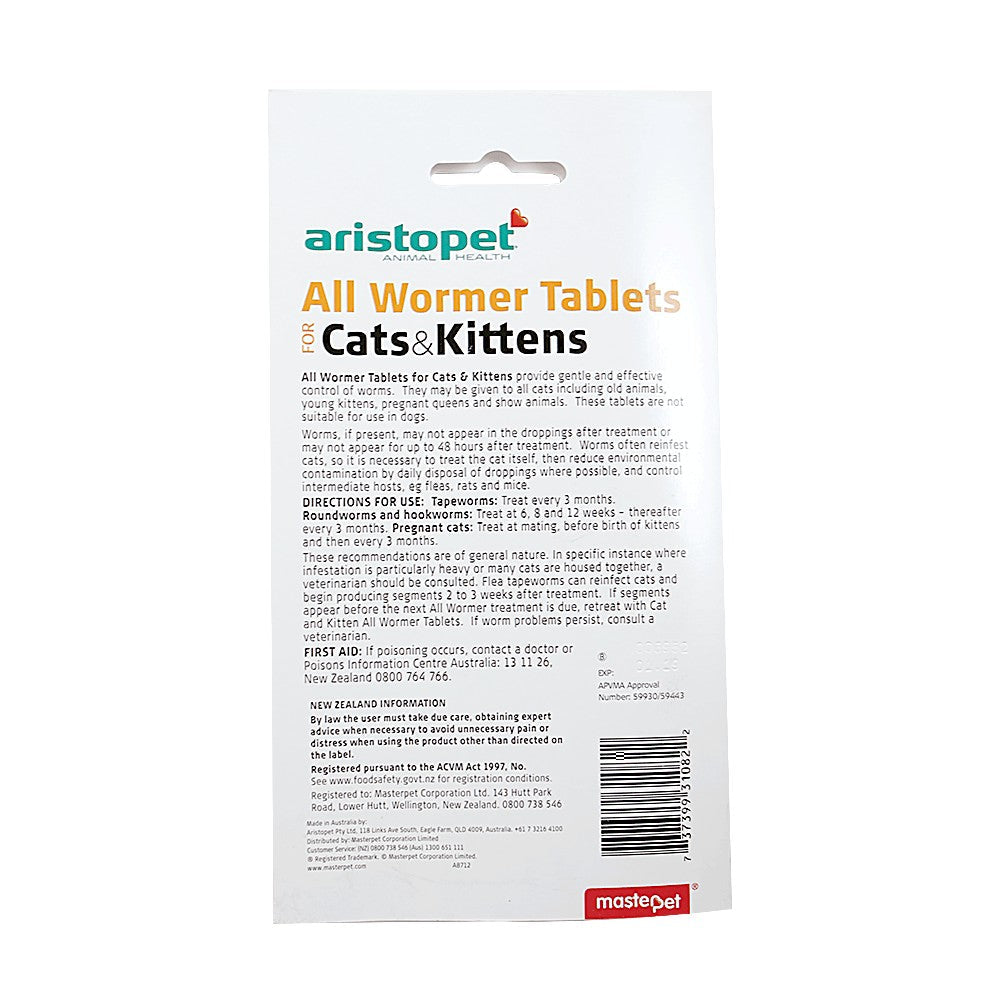 Aristopet all wormer paste for cats & kittens Clearance