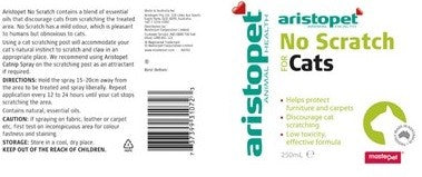 Aristopet Cat No Scratch Spray 125ml-Cat Potions & Lotions-Ascot Saddlery