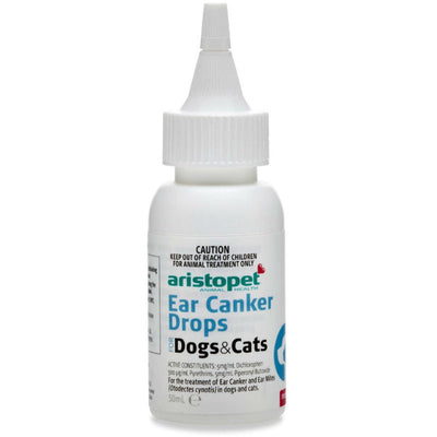 Aristopet Ear Canker Drops 50ml-Dog Potions & Lotions-Ascot Saddlery