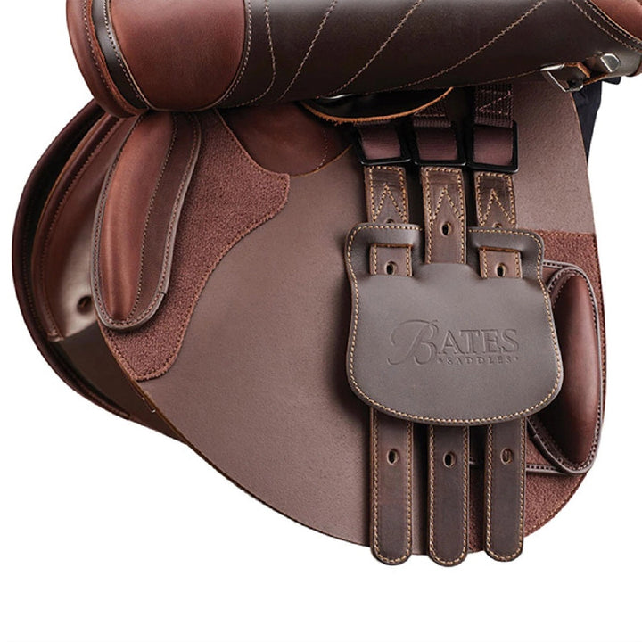 Bates Victrix Jumping Saddle Cair Havana Brown & Spice 44cm 17.5"-SADDLES: Jumping Saddles-Ascot Saddlery