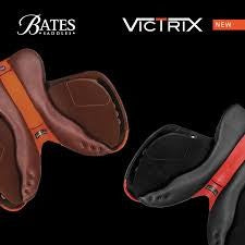 Bates Victrix Jumping Saddle Cair Havana Brown & Spice 44cm 17.5"-SADDLES: Jumping Saddles-Ascot Saddlery