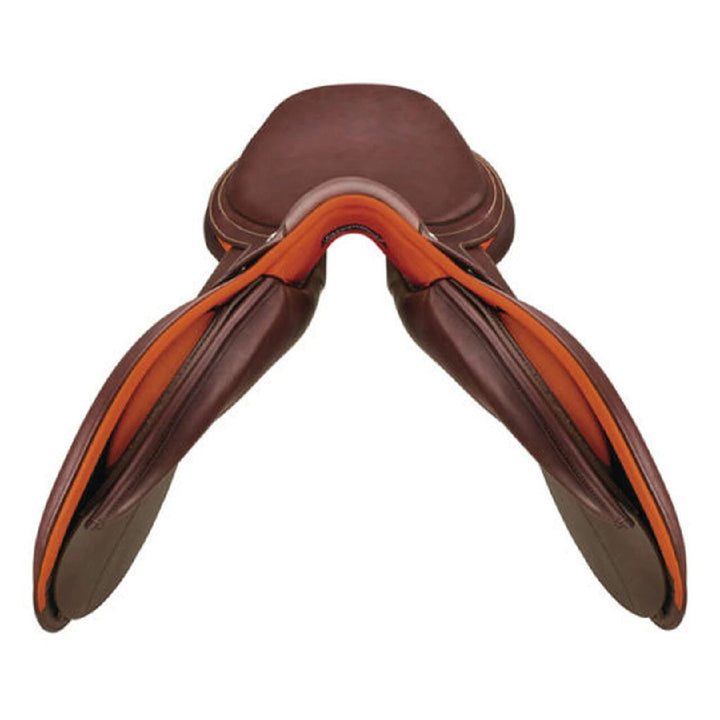 Bates Victrix Jumping Saddle Cair Havana Brown & Spice 44cm 17.5"-SADDLES: Jumping Saddles-Ascot Saddlery