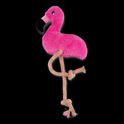 Beco Dog Toy Dual Material Flamingo-Dog Toys-Ascot Saddlery