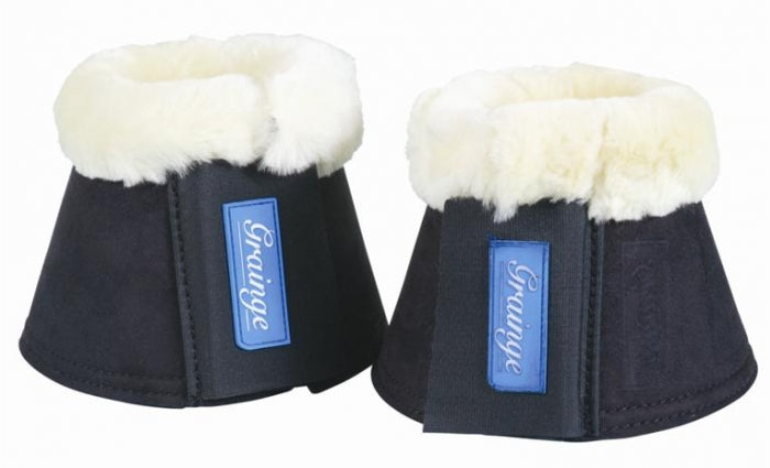 Bell Boots Fleece Grainge Black-HORSE: Horse Boots-Ascot Saddlery