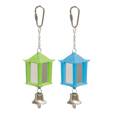 Bird Mirror Lantern With Bell-Bird Cages & Furniture-Ascot Saddlery