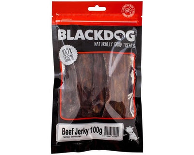Blackdog Beef Jerky 100gm-Dog Treats-Ascot Saddlery