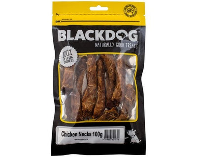 Blackdog Chicken Neck 100gm-Dog Treats-Ascot Saddlery