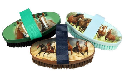 Body Brush Herds Of Horses Eureka-STABLE: Grooming-Ascot Saddlery