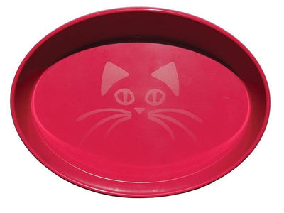 Cat Bowl Oval Face Scream Loud Pink-Cat Accessories-Ascot Saddlery