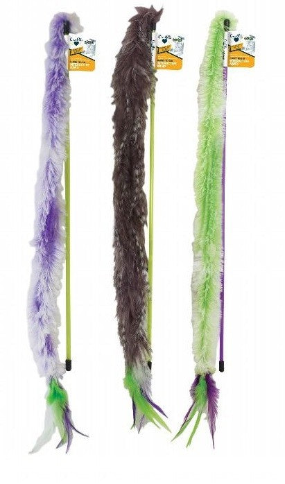 Cat Toy Snakey Teaser 45cm Wand & Dangler-Cat Gyms & Toys-Ascot Saddlery