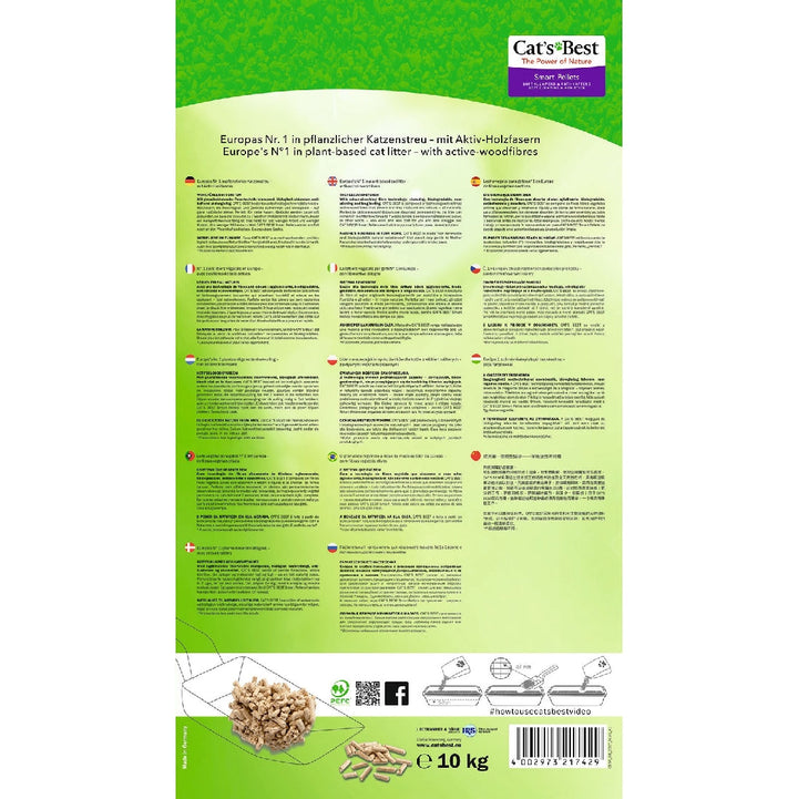 Cats Best Smart Pellets Cat Litter 10kg 20litre-Cat Litter & Accessories-Ascot Saddlery