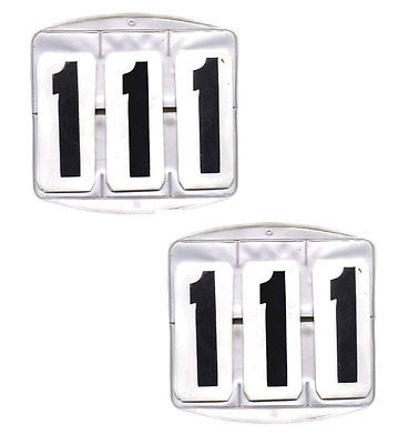 Competition Numbers New Set 3 Square-HORSE: Number Holders-Ascot Saddlery