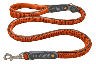 Coralpina Cinquetorri Dog Leash Orange-Dog Collars & Leads-Ascot Saddlery