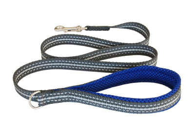 Coralpina Cinquetorri Dog Leash Reflective Electric Blue-Dog Collars & Leads-Ascot Saddlery