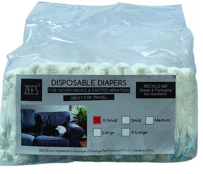 Diapers Disposable Waist 28cm-40cm 12 Pack-Dog Accessories-Ascot Saddlery