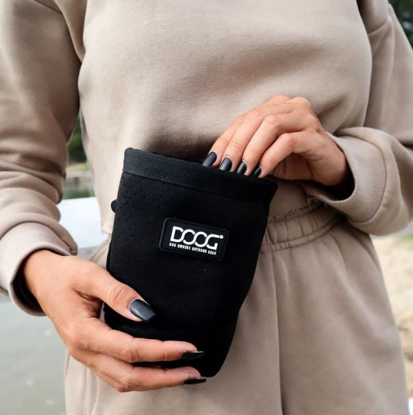 Doog Neosport Treat Pouch Black Small-Dog Walking-Ascot Saddlery