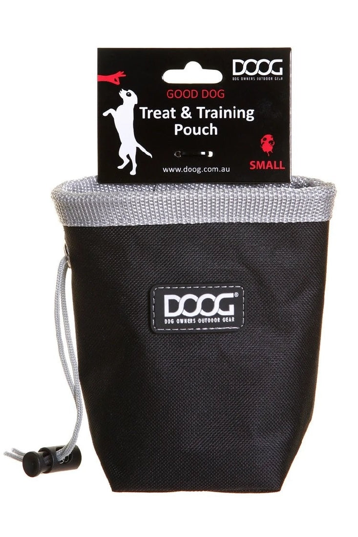 Doog Treat Pouch Black & Grey Mini-Dog Walking-Ascot Saddlery