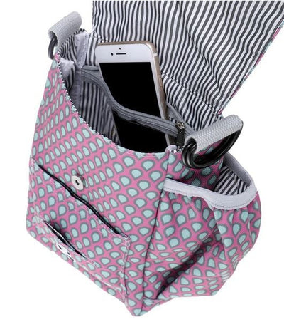Doog Walkie Bag Shoulder Luna Pink With Tear Drops-Dog Walking-Ascot Saddlery