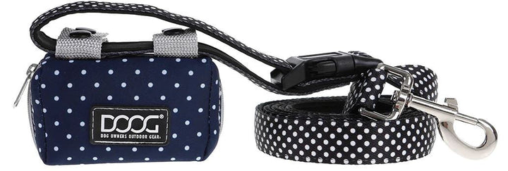 Doog Walkie Pouch Stella Navy With White Polka Dot-Dog Walking-Ascot Saddlery
