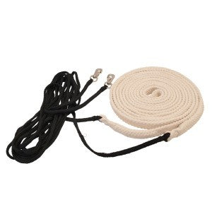 Driving Reins Long Lines Showmaster Pair-HORSE: Lungeing & Schooling-Ascot Saddlery