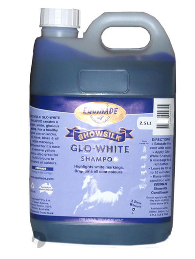 Equinade Glo White Shampoo 2.5litre-STABLE: Show Preparation-Ascot Saddlery