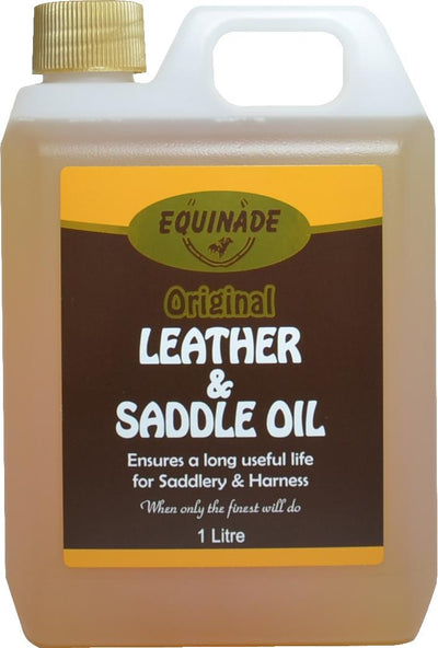 Equinade Leather Oil 1litre-STABLE: Leather Care & Proofing-Ascot Saddlery