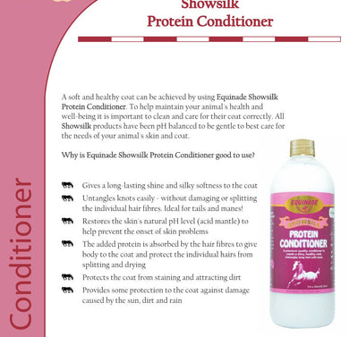 Equinade Showsilk Conditioner 500ml-STABLE: Show Preparation-Ascot Saddlery