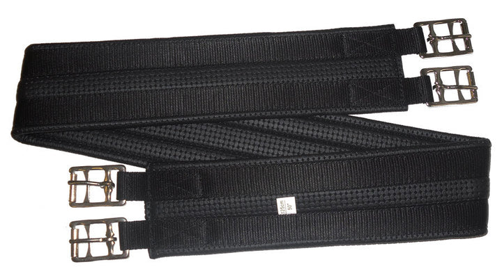 Equiprene Anti Gall Two Buckle Girth Black-HORSE: Girths-Ascot Saddlery