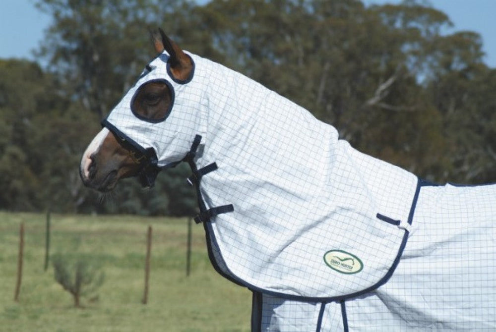 Eurohunter Grand National Deluxe Hood-RUGS: Summer Rugs, Neck Rugs & Hoods-Ascot Saddlery