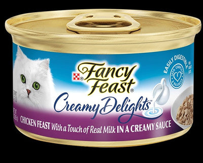 Fancy Feast Creamy Delights Chicken Grilled 85gm-Cat Food & Treats-Ascot Saddlery