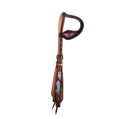 Fort Worth Pink Apache One Ear Headstall-HORSE: Stock & Western-Ascot Saddlery