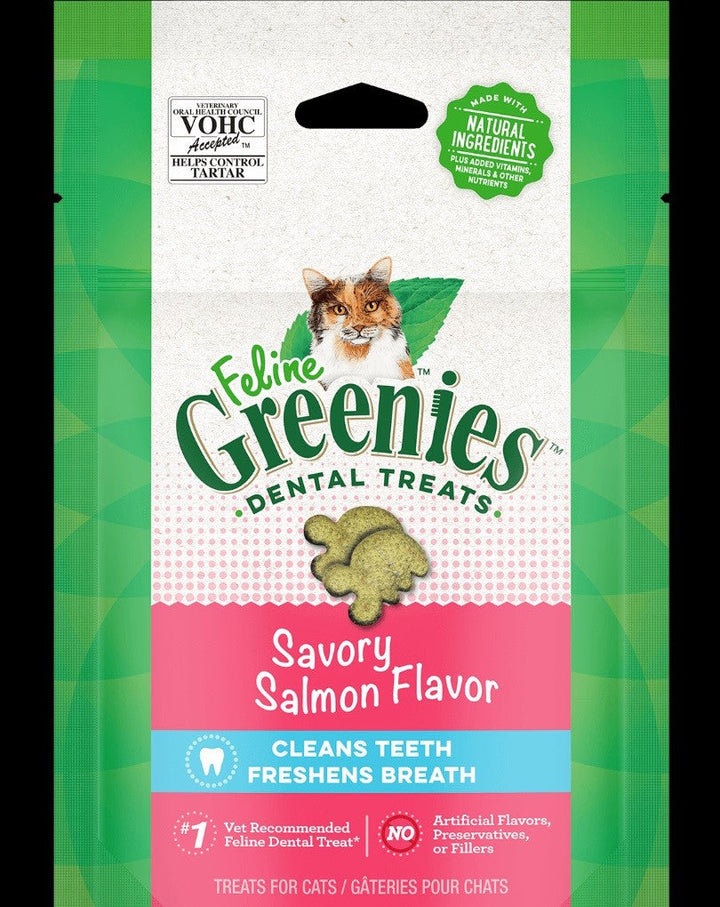 Greenies Feline Savory Salmon 60gm-Cat Food & Treats-Ascot Saddlery