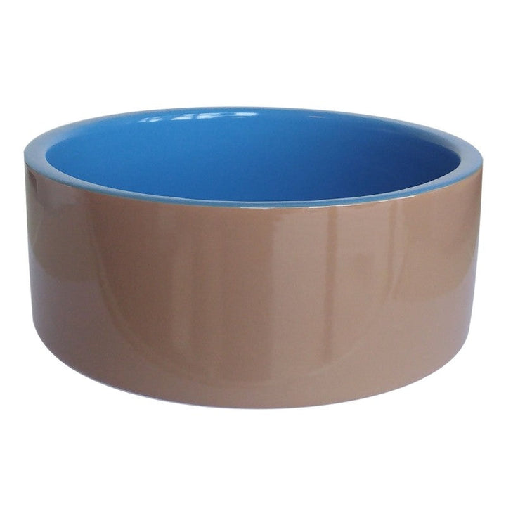 Haig Dog Bowl Ceramic Blue-Dog Accessories-Ascot Saddlery