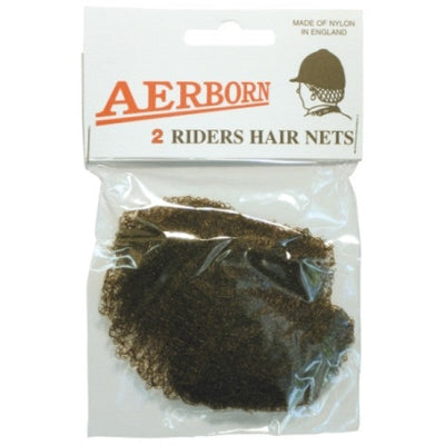 Hair Net Fine Brown Dark 2pack-RIDER: Stocks & Hair Accessories-Ascot Saddlery