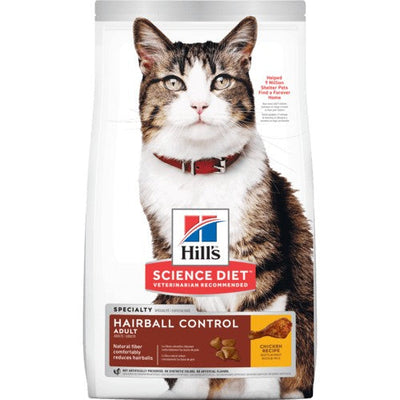 Hills Cat Adult Hairball Control 2kg-Cat Food & Treats-Ascot Saddlery