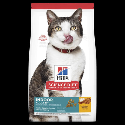 Hills Cat Adult Indoor 11+ 1.6kg-Cat Food & Treats-Ascot Saddlery