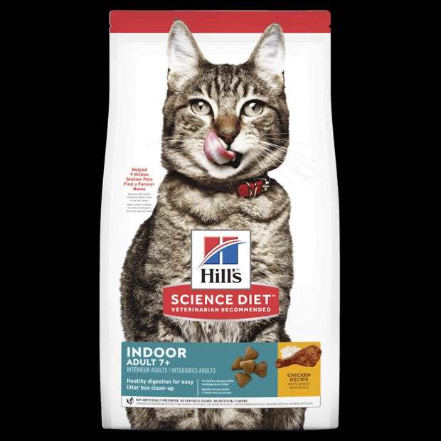 Hills Cat Adult Indoor 7+ 1.6kg-Cat Food & Treats-Ascot Saddlery