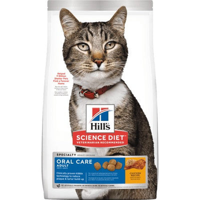 Hills Cat Adult Oral Care 4kg-Cat Food & Treats-Ascot Saddlery