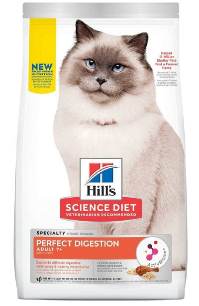 Hills Cat Adult Perfect Digestion 7+ 2.72kg-Cat Food & Treats-Ascot Saddlery