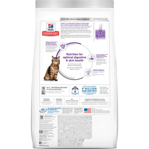 Hills Cat Adult Sensitive Stomach & Skin 3.1kg-Cat Food & Treats-Ascot Saddlery