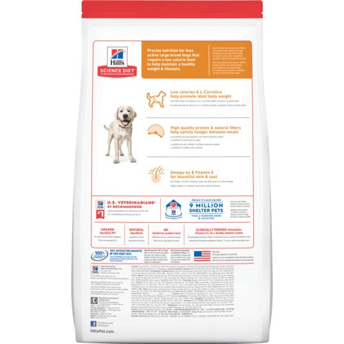 Hills Dog Adult Light Large Breed 12kg-Dog Food-Ascot Saddlery