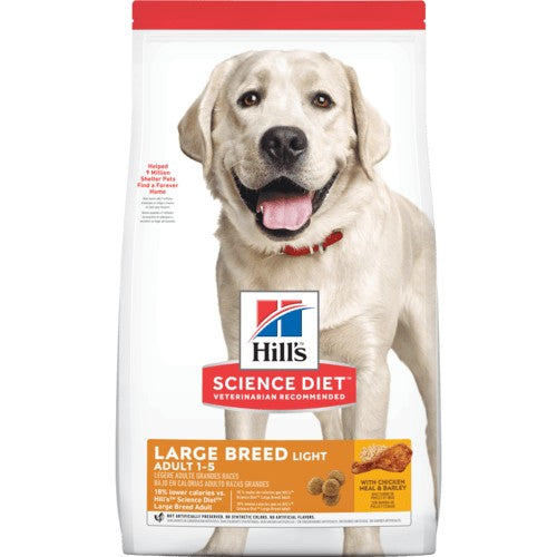 Hills Dog Adult Light Large Breed 12kg-Dog Food-Ascot Saddlery
